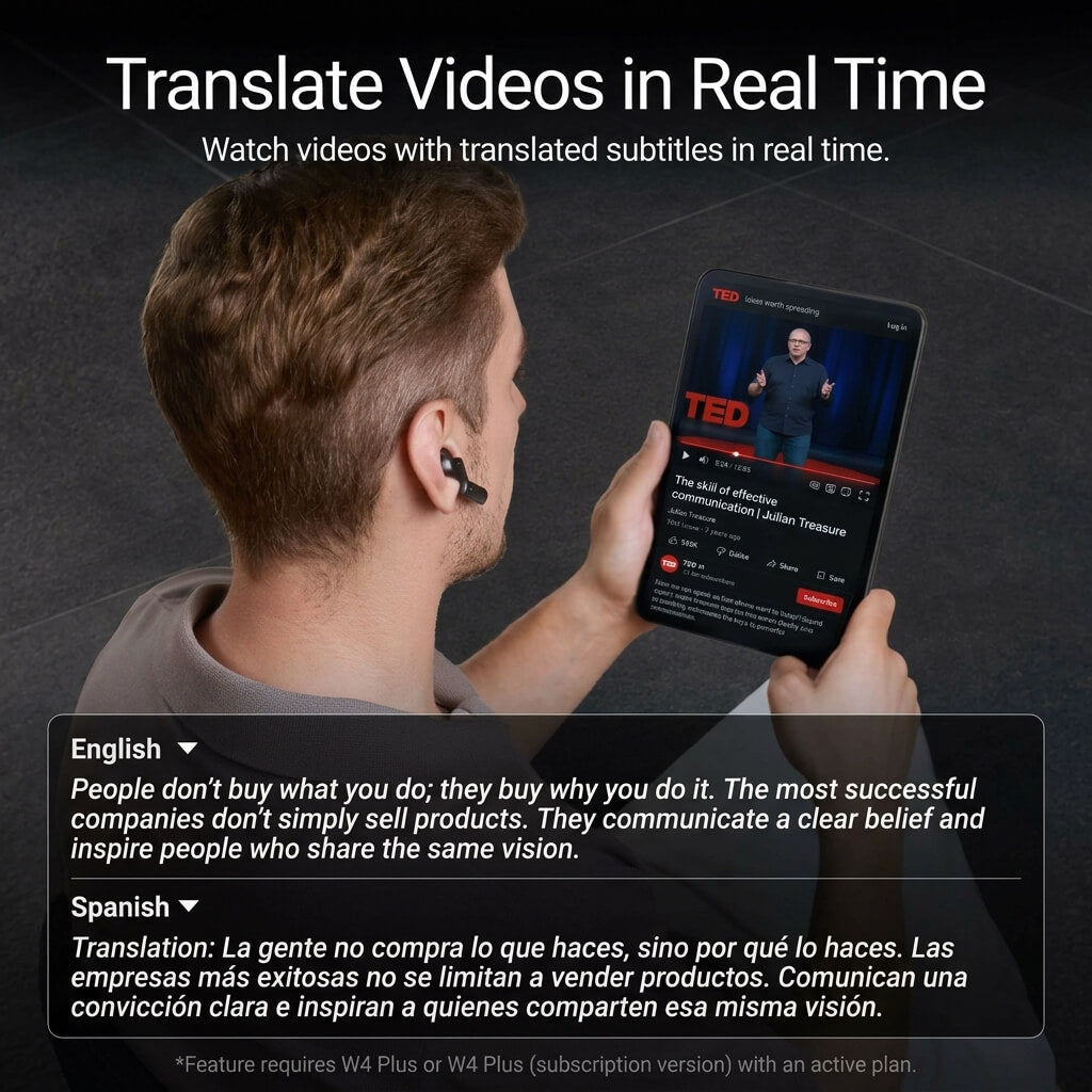timekettle-w4-plus-ai-interpreter-earbuds-space-black image 7